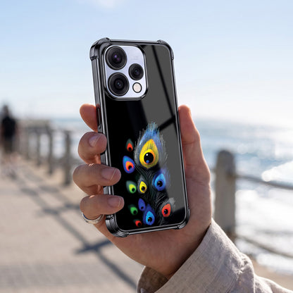 Oppo Reno 15 5G Multi-Feather Peacock Airbags Printed Back Case