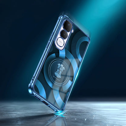 Vivo Y400 Pro 5G Blue Emblem Airbags Printed Back Case