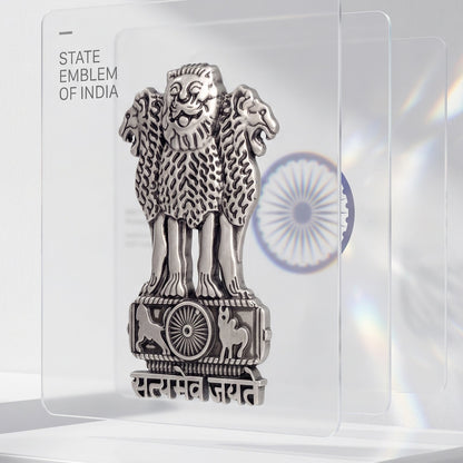 Oppo Reno 16c 5G Compatible Satyamev Jayate 3D Metal Emblem Sticker