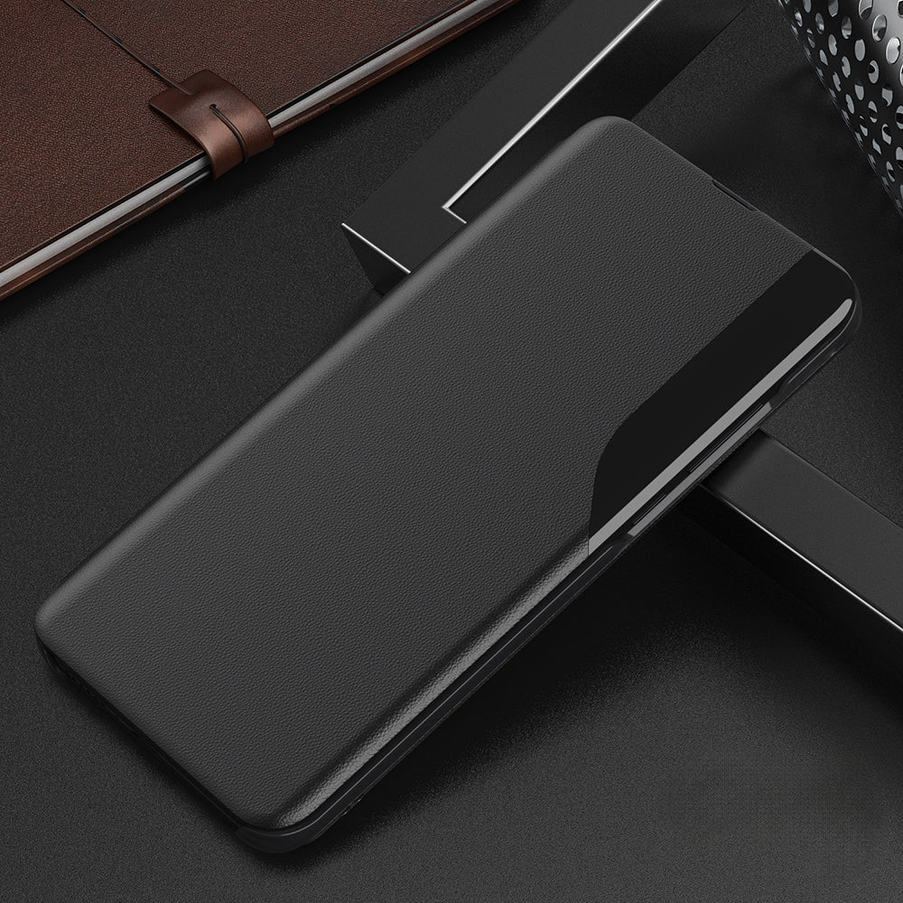 Motorola Edge 50 Pro 5G Luxury Half Window Leather Flip Case