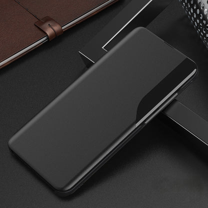 Motorola Edge 50 Pro 5G Luxury Half Window Leather Flip Case