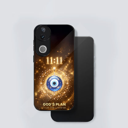 Vivo V50 5G God’s Plan Evil Eye Acrylic Glass Back Case