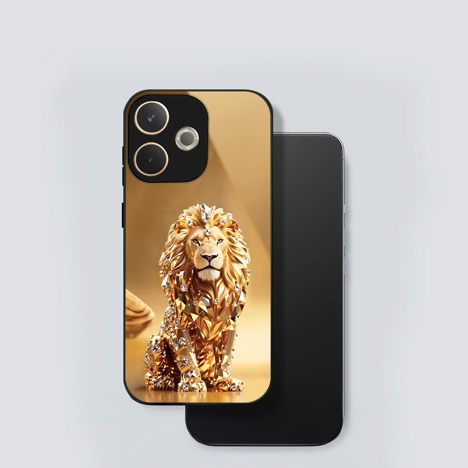 Oppo A5 Pro 5G Luxury Lion Acrylic Glass Back Case