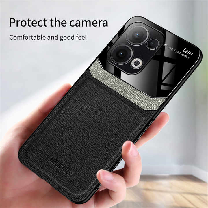 Oppo Reno 13 5G Premium Leather Lens Protective Case