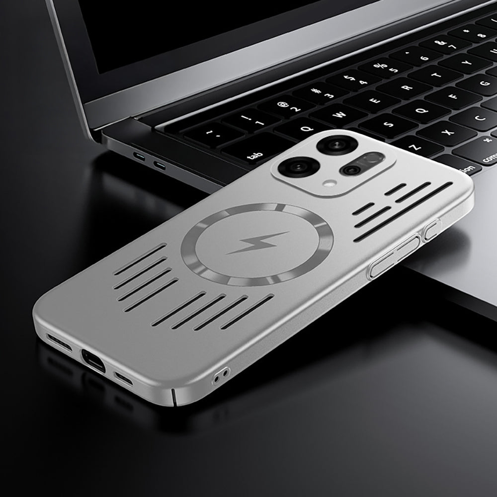 Oppo Reno 14 5G Rugged Metal Magsafe Anti-Scratch Back Case