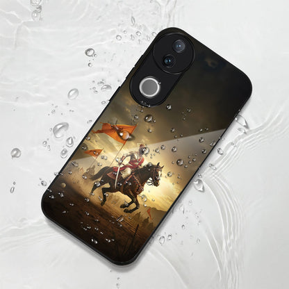 Vivo V50 5G Premium Acrylic Shockproof Glass Back Case (Battle Glory)