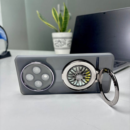 Oppo F27 Pro+ 5G Luxury Metal Camera Ring Protective Stress Buster Wheel 2.0 Back Cover
