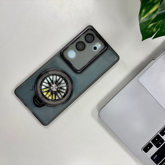 Vivo V29 5G Luxury Metal Camera Ring Protective Stress Buster Wheel 2.0 Back Cover