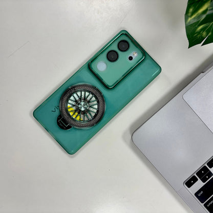 Vivo V29 5G Luxury Metal Camera Ring Protective Stress Buster Wheel 2.0 Back Cover