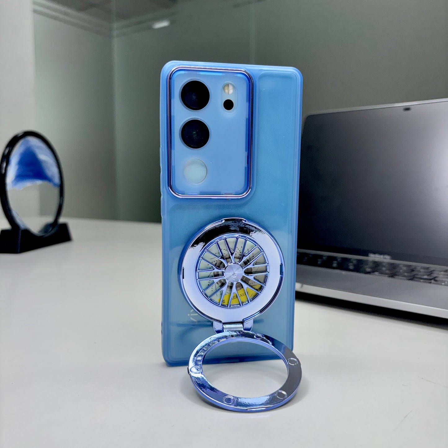 Vivo V29 5G Luxury Metal Camera Ring Protective Stress Buster Wheel 2.0 Back Cover