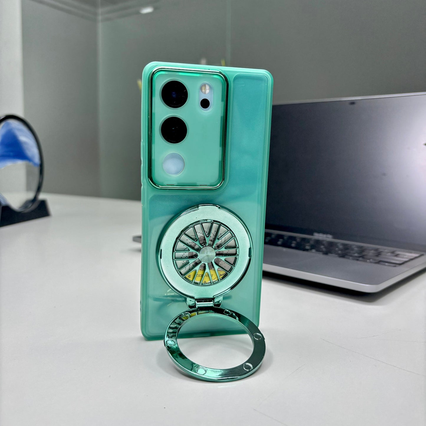 Vivo V29 5G Luxury Metal Camera Ring Protective Stress Buster Wheel 2.0 Back Cover