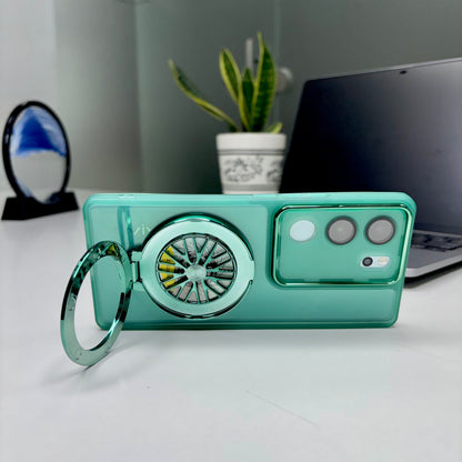 Vivo V29 5G Luxury Metal Camera Ring Protective Stress Buster Wheel 2.0 Back Cover