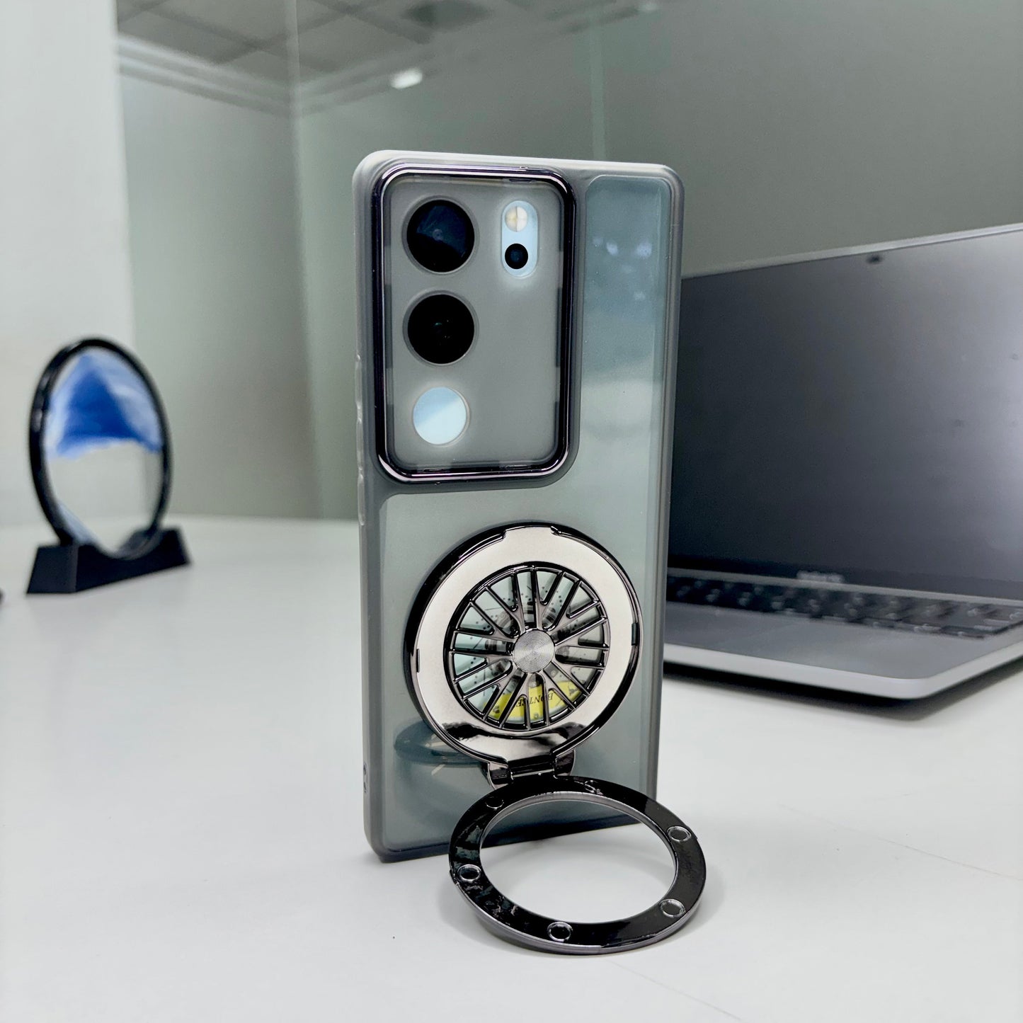 Vivo V29 5G Luxury Metal Camera Ring Protective Stress Buster Wheel 2.0 Back Cover