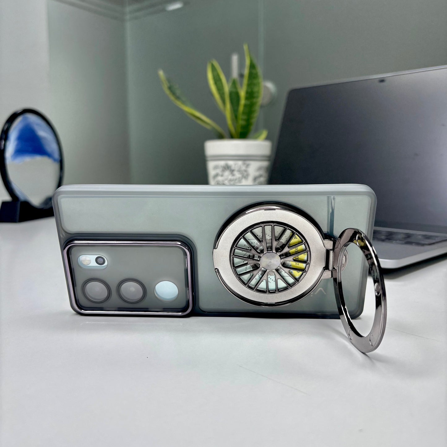 Vivo V29 5G Luxury Metal Camera Ring Protective Stress Buster Wheel 2.0 Back Cover