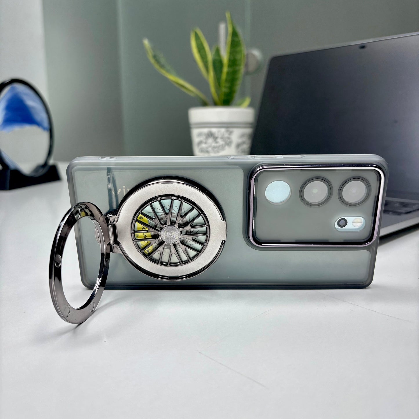 Vivo V29 5G Luxury Metal Camera Ring Protective Stress Buster Wheel 2.0 Back Cover