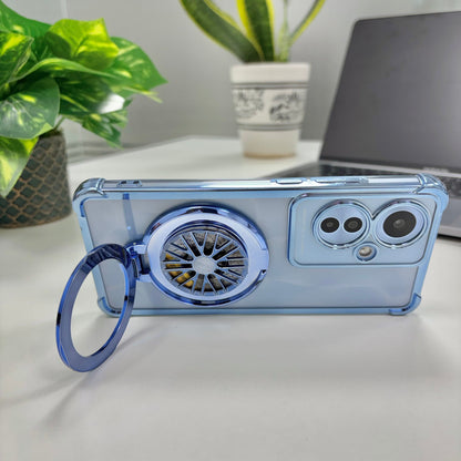Oppo Reno11 F 5G Premium Stress Buster Wheel Rotating Shockproof Airbags Case