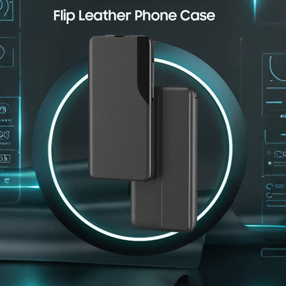 Vivo V40 5G Luxury Half Window Leather Flip Case