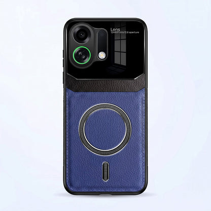 Oppo K13 Turbo 5G Premium Magsafe Magnetic Leather Lens Protective Case