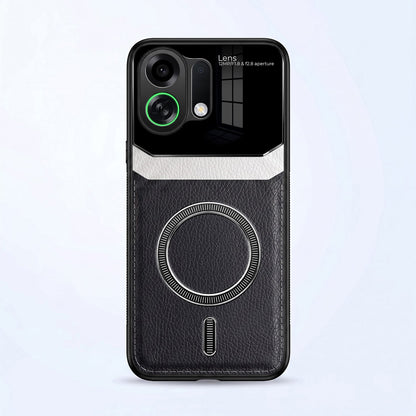 Oppo K13 Turbo 5G Premium Magsafe Magnetic Leather Lens Protective Case