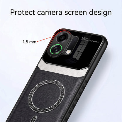 Oppo K13 Turbo 5G Premium Magsafe Magnetic Leather Lens Protective Case