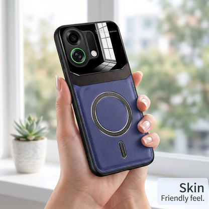 Oppo K13 Turbo 5G Premium Magsafe Magnetic Leather Lens Protective Case