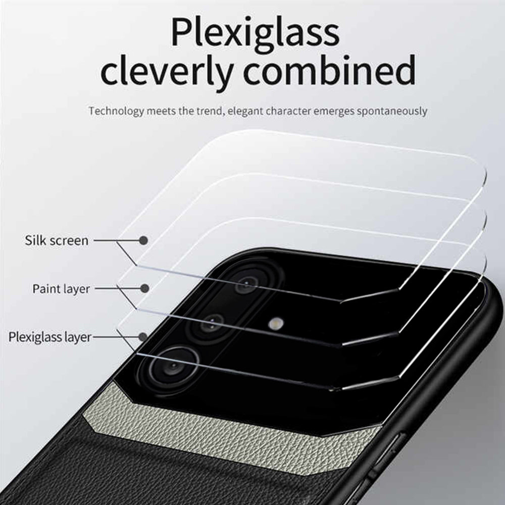 Galaxy M56 5G Leather Lens Back Case