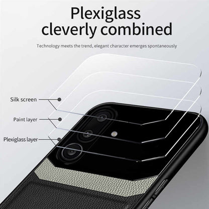 Galaxy M56 5G Leather Lens Back Case