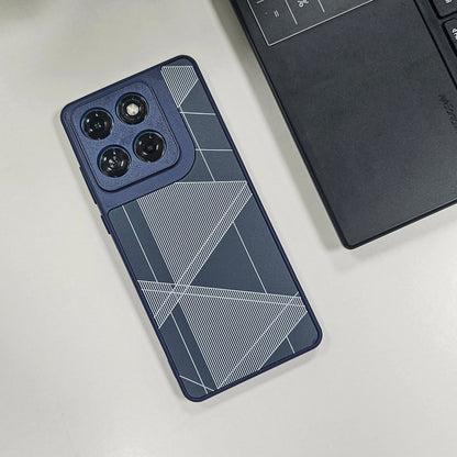 Motorola Edge 60 Fusion 5G Triangle Pattern Matte Back Shockproof Case