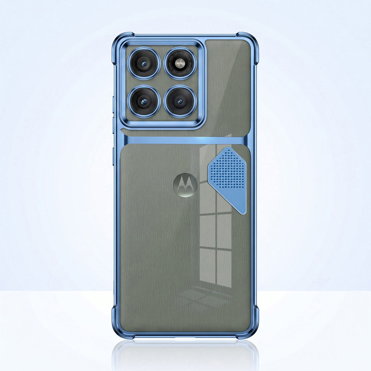 Motorola Edge 60 Pro 5G Dual-Tone Transparent Shockproof Heat Dissipation Case