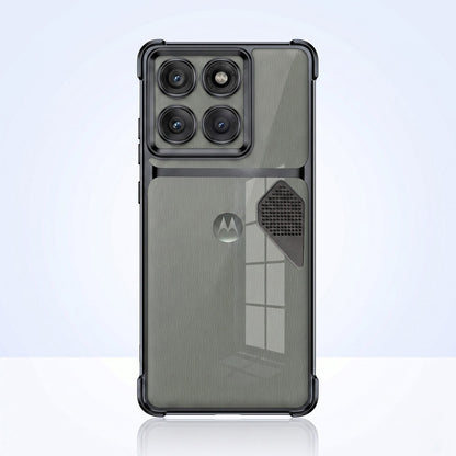 Motorola Edge 60 Pro 5G Dual-Tone Transparent Shockproof Heat Dissipation Case