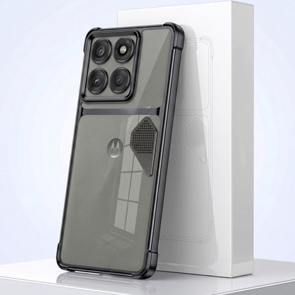 Motorola Edge 60 Pro 5G Dual-Tone Transparent Shockproof Heat Dissipation Case