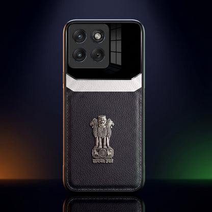 Motorola Edge 70 Fusion 5G Satyamev Jayate 3D Metal Leather Back Case