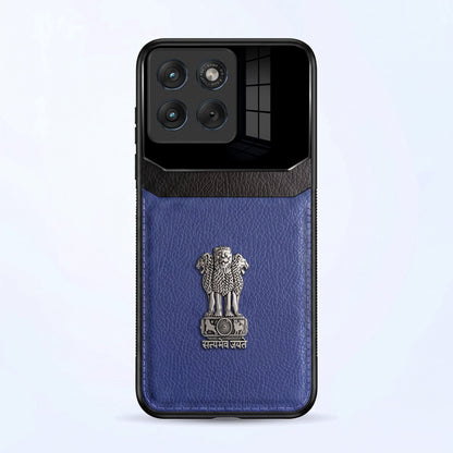 Motorola Edge 70 Fusion 5G Satyamev Jayate 3D Metal Leather Back Case