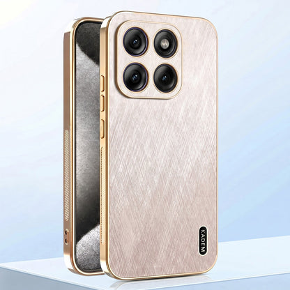 Motorola Edge 70 Fusion 5G Premium Electroplated Frame Gold Thread Pattern Soft Case