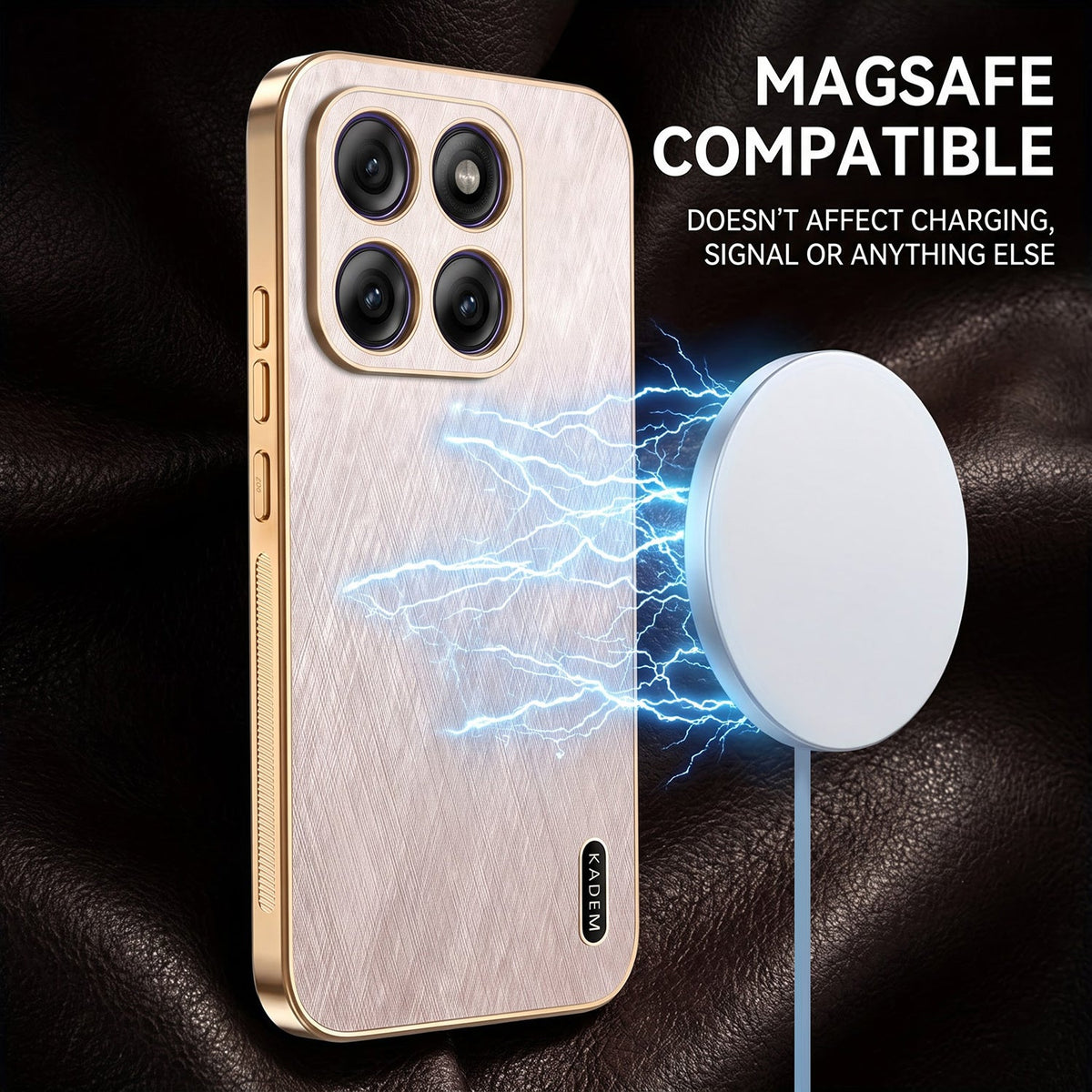 Motorola Edge 70 Fusion 5G Premium Electroplated Frame Gold Thread Pattern Soft Case