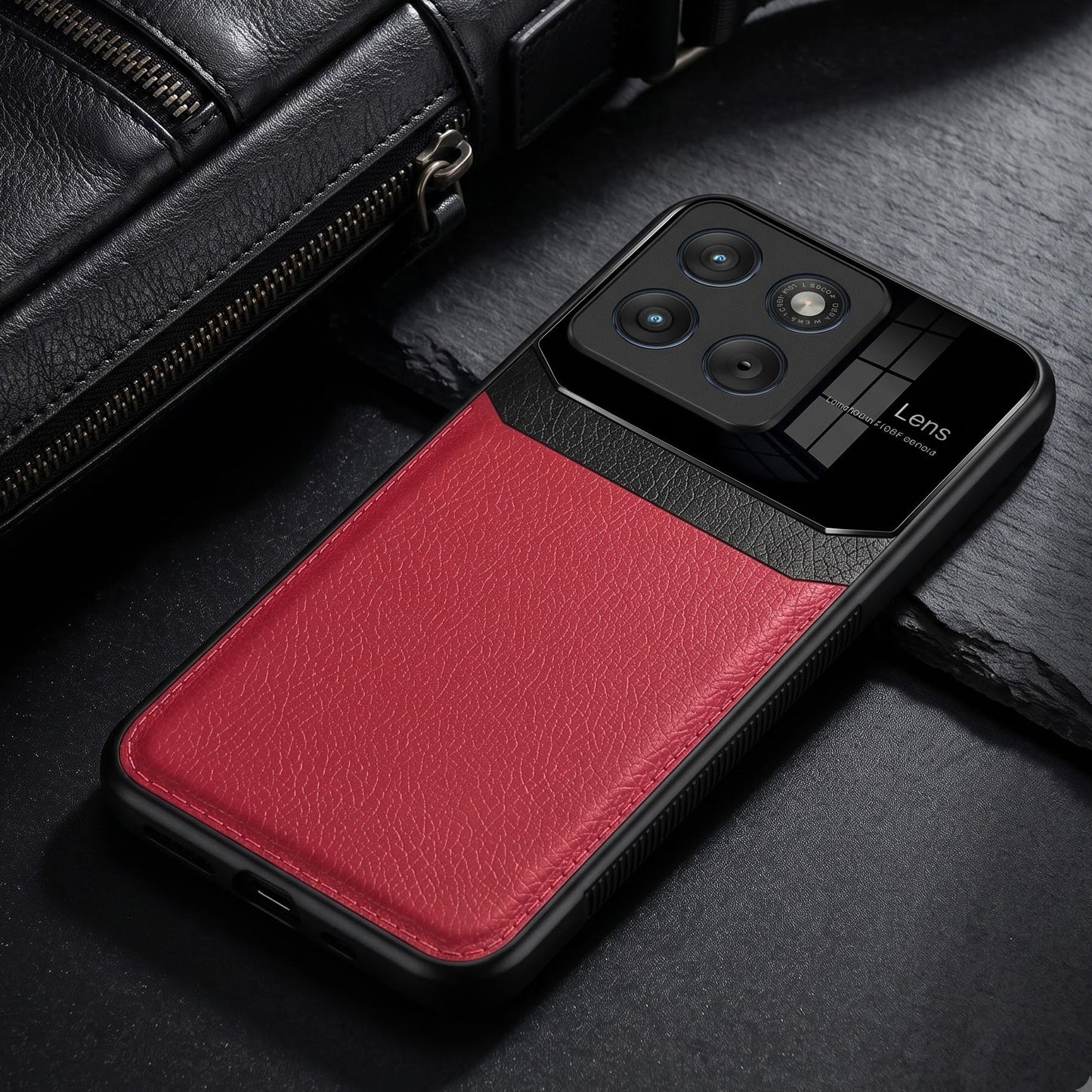 Motorola Edge 70 Fusion 5G Premium Leather Lens Protective Case