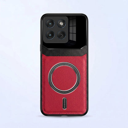 Motorola Edge 70 Fusion 5G Premium Magsafe Magnetic Leather Lens Protective Case