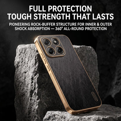 Motorola Edge 70 5G Premium Electroplated Frame Gold Thread Pattern Soft Case