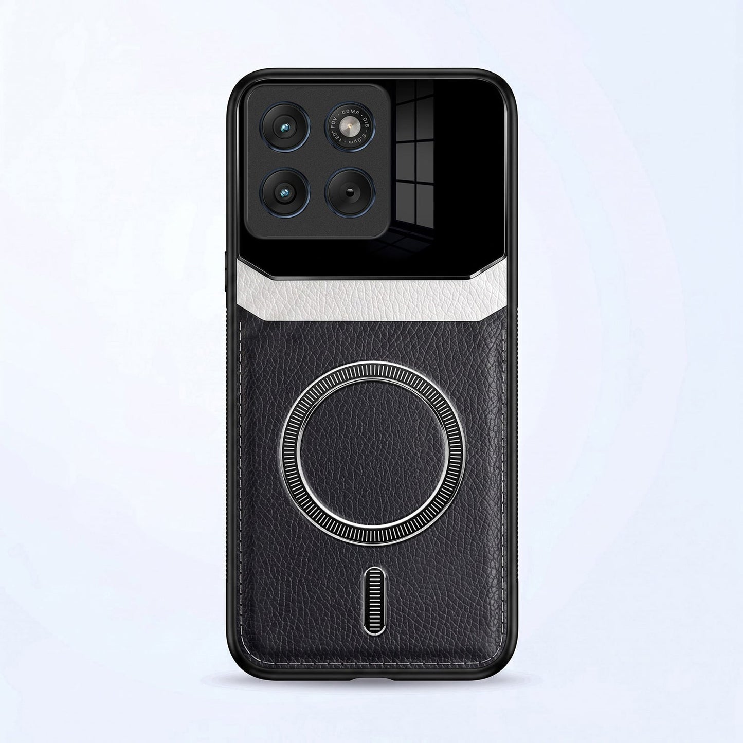 Motorola Edge 70 Fusion 5G Premium Magsafe Magnetic Leather Lens Protective Case
