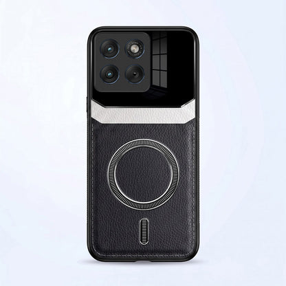 Motorola Edge 70 Fusion 5G Premium Magsafe Magnetic Leather Lens Protective Case