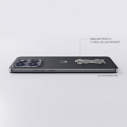 Motorola Edge 60 Pro 5G Compatible Satyamev Jayate 3D Metal Emblem Sticker