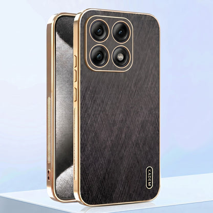 Motorola Edge 70 Pro 5G Premium Electroplated Frame Gold Thread Pattern Soft Case