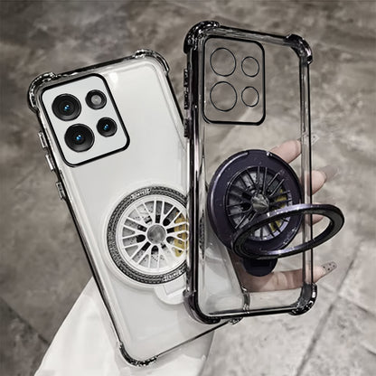 Motorola Edge 50 Neo 5G Premium Stress Buster Wheel Rotating Shockproof Airbags Case