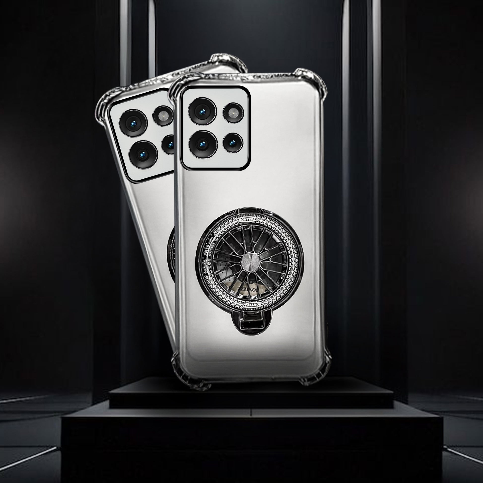 Motorola Edge 50 Neo 5G Premium Stress Buster Wheel Rotating Shockproof Airbags Case