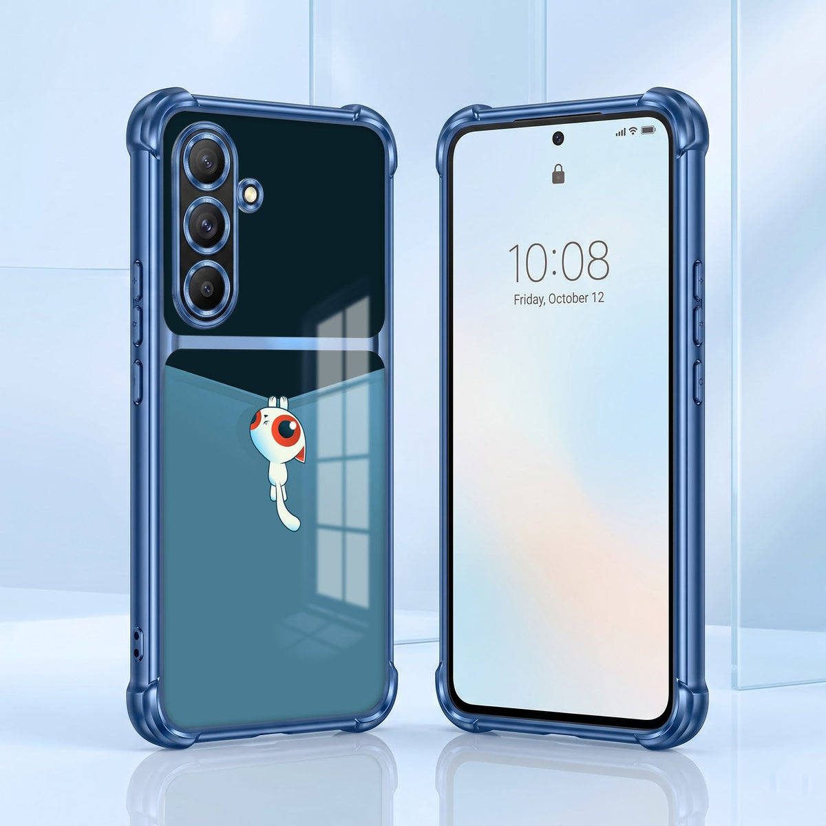 Samsung Galaxy A36 5G Cute Cyclops Monster Dual-Tone Transparent Airbags Case