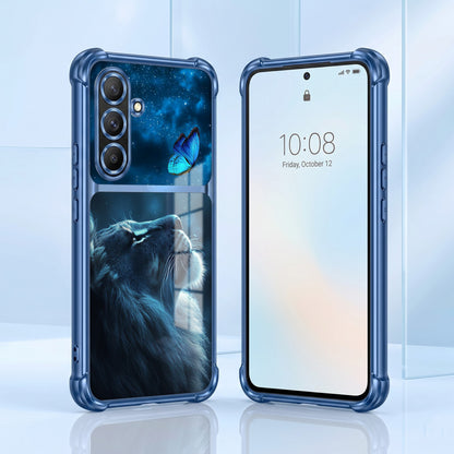 Samsung Galaxy A36 5G Mystic Lion Butterfly Dual-Tone Transparent Airbags Case