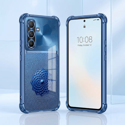 Samsung Galaxy A36 5G Blue Rose Luxe Dual-Tone Transparent Airbags Case