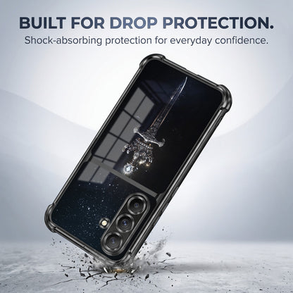 Samsung Galaxy A36 5G Royal Crown Sword Dual-Tone Transparent Airbags Case