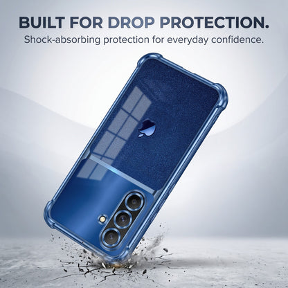 Samsung Galaxy A36 5G Apple Blue Glitter Dual-Tone Transparent Airbags Case