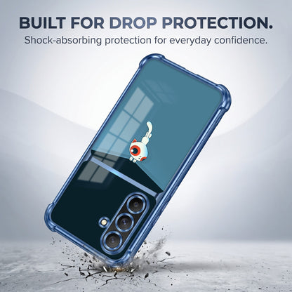 Samsung Galaxy A56 5G Cute Cyclops Monster Dual-Tone Transparent Airbags Case